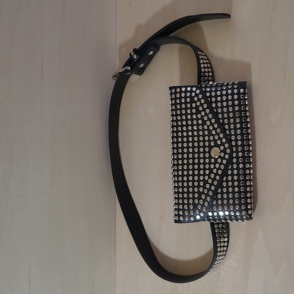 Festival Studded Leather Belt Purse